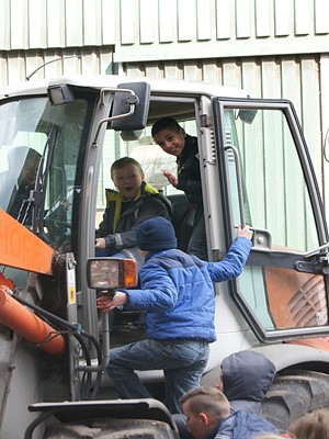 Hoch hinaus auf den Radlader
